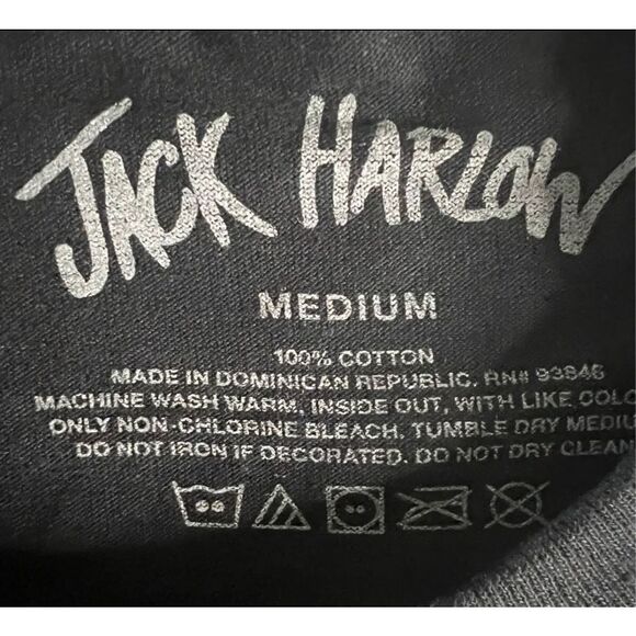 Jack Harlow Portrait Graphic T-shirt Brand New Black- Size-Medium - Picture 3 of 7